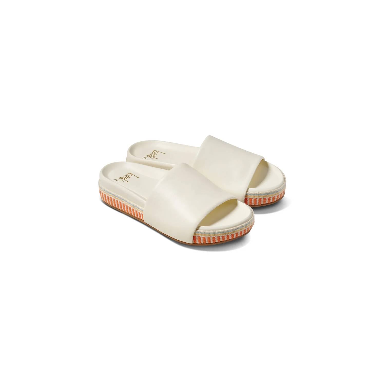 Beek - Women's Pelican Textile Leather Platform Sandals