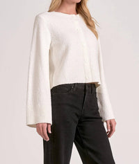 Elan - Bell Sleeve Sweater Cardigan