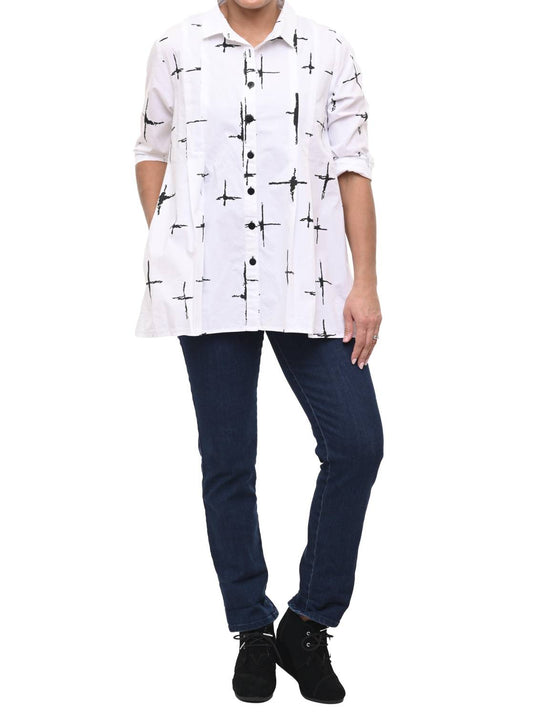 Tulip Clothing - Blythe Button Down Blouse