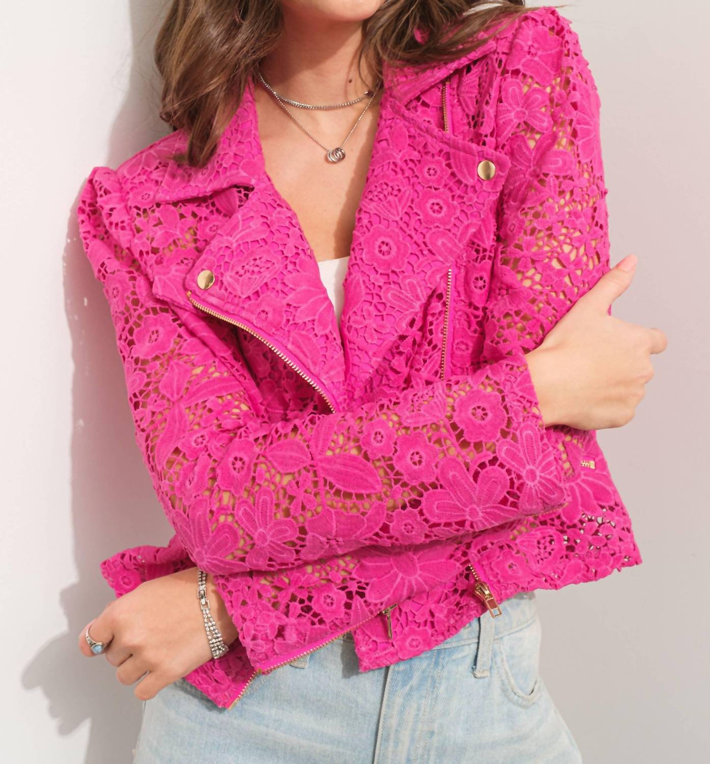 Blue B - Night Lace Moto Jacket