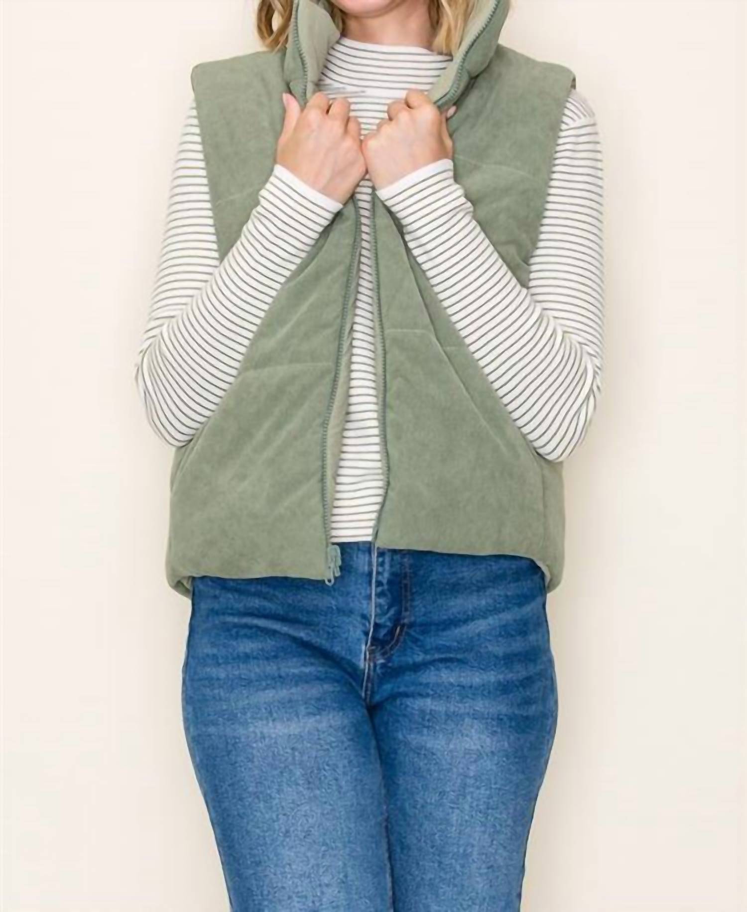 Staccato - Corduroy Reversible Puffer Vest