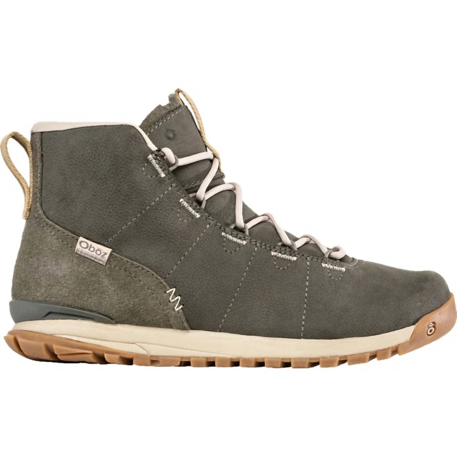 Oboz Women's Hazel Mid Boot in olive branch - women's shoe