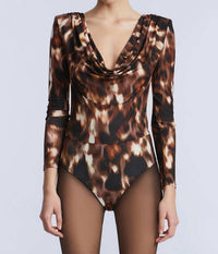 Bcbgmaxazria - Printed Bodysuit