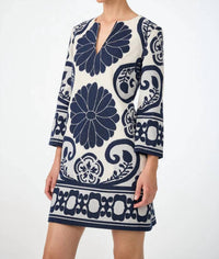Trina Turk - Clip Jacquard 3/4 Sleeve Dress