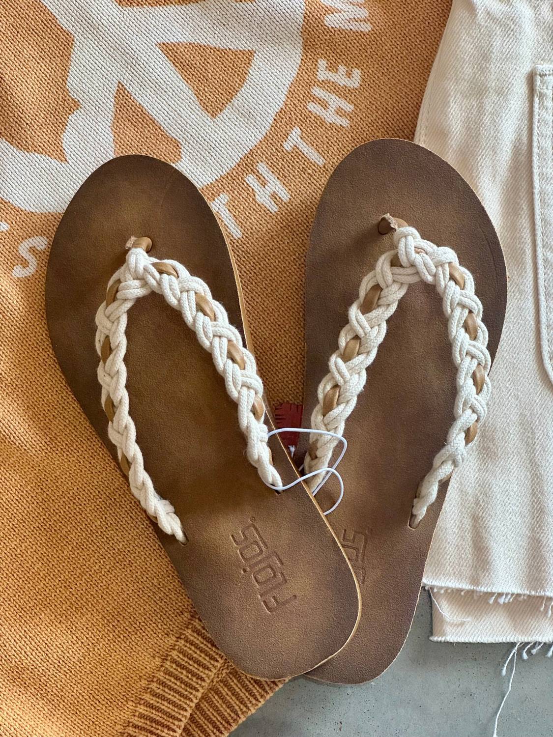 Flojos - Women's Maren Braided Rope Flip Flop