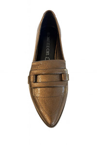 Regarde Le Ciel Women's Kenny Pointed Toe Loafer in bronze - women's flats - alternate view