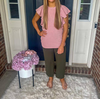 Heimish Usa - Lucy Wide Leg Stretchy Crop Pants