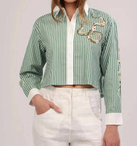 Las Sureñas - Poplin Cropped Shirt