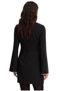 ALLISON NEW YORK Madison Mini Dress in black - women's dress - detail view