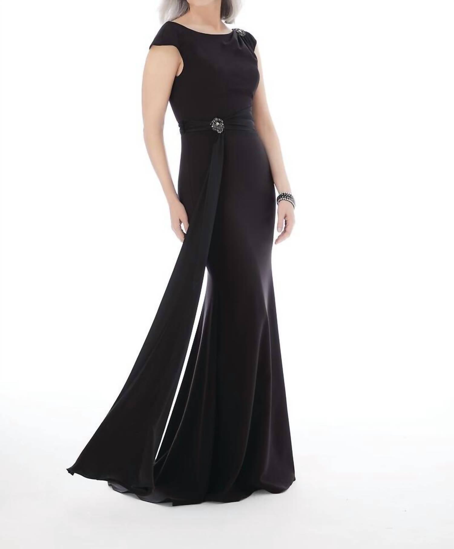 Morilee - Stretch Crepe Evening Gown