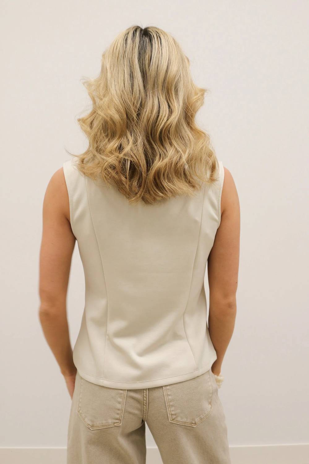 B.Right - Annia Brushed Modal Scuba Sleeveless Top