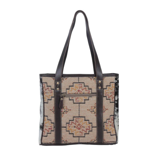 Myra Bags - Women's Fleur Hand Tooled Leather Tote Bag