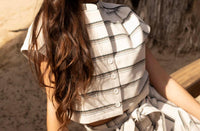 Never A Wallflower - Poppy August Stripe Top