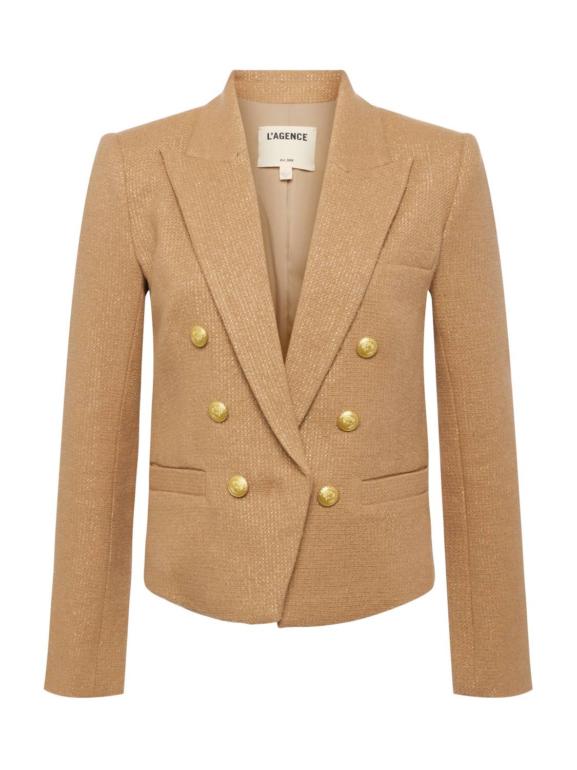 L'Agence - Brooke Double Breasted Crop Blazer