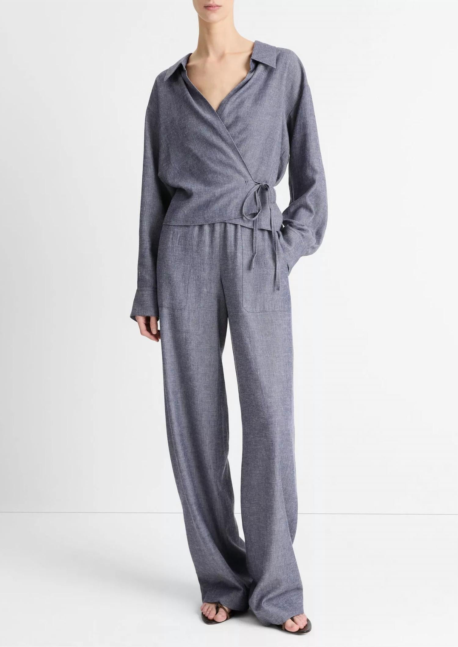 Vince - Women's Collared Wrap Top