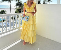 The Vintage Shop - Amalfi Crop Top And Skirt Set