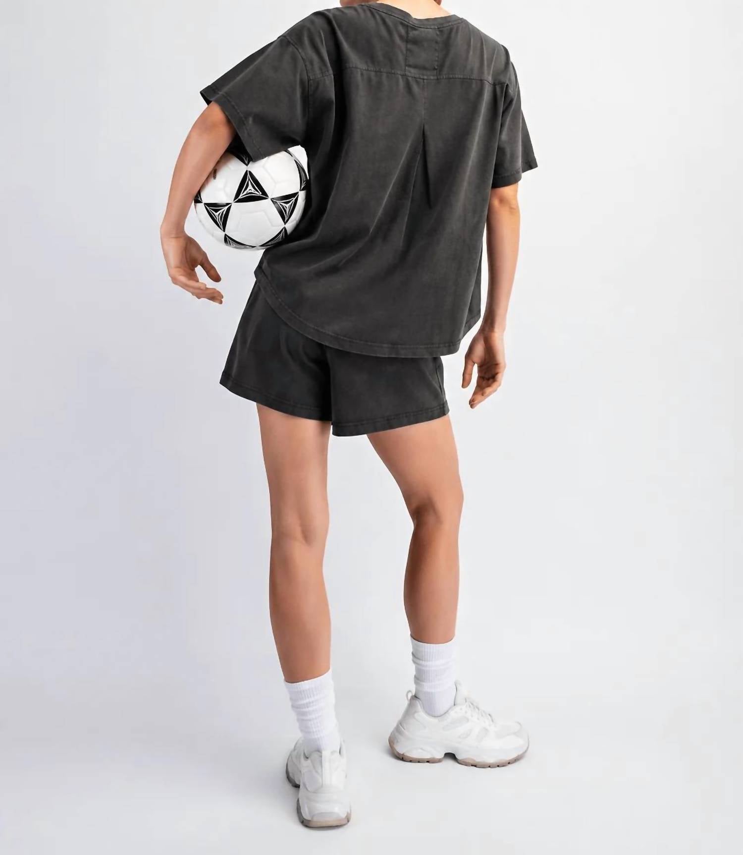 Rae Mode - Comfort Washed Cotton Shorts Set