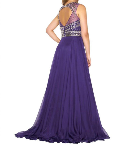 Mac Duggal - Beaded Illusion Sweetheart Ball Gown - Plus