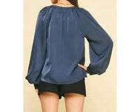 Pinch - V-Neck Woven Blouse Top