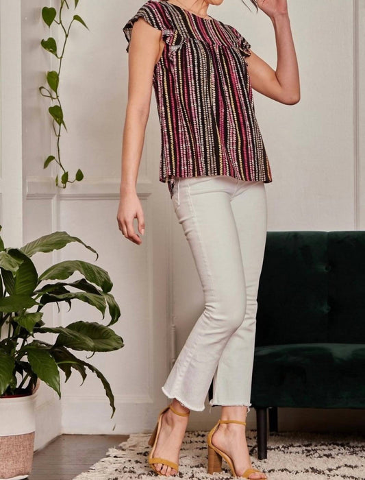 Andree By Unit - Flutter Sleeve Babydoll Blouse