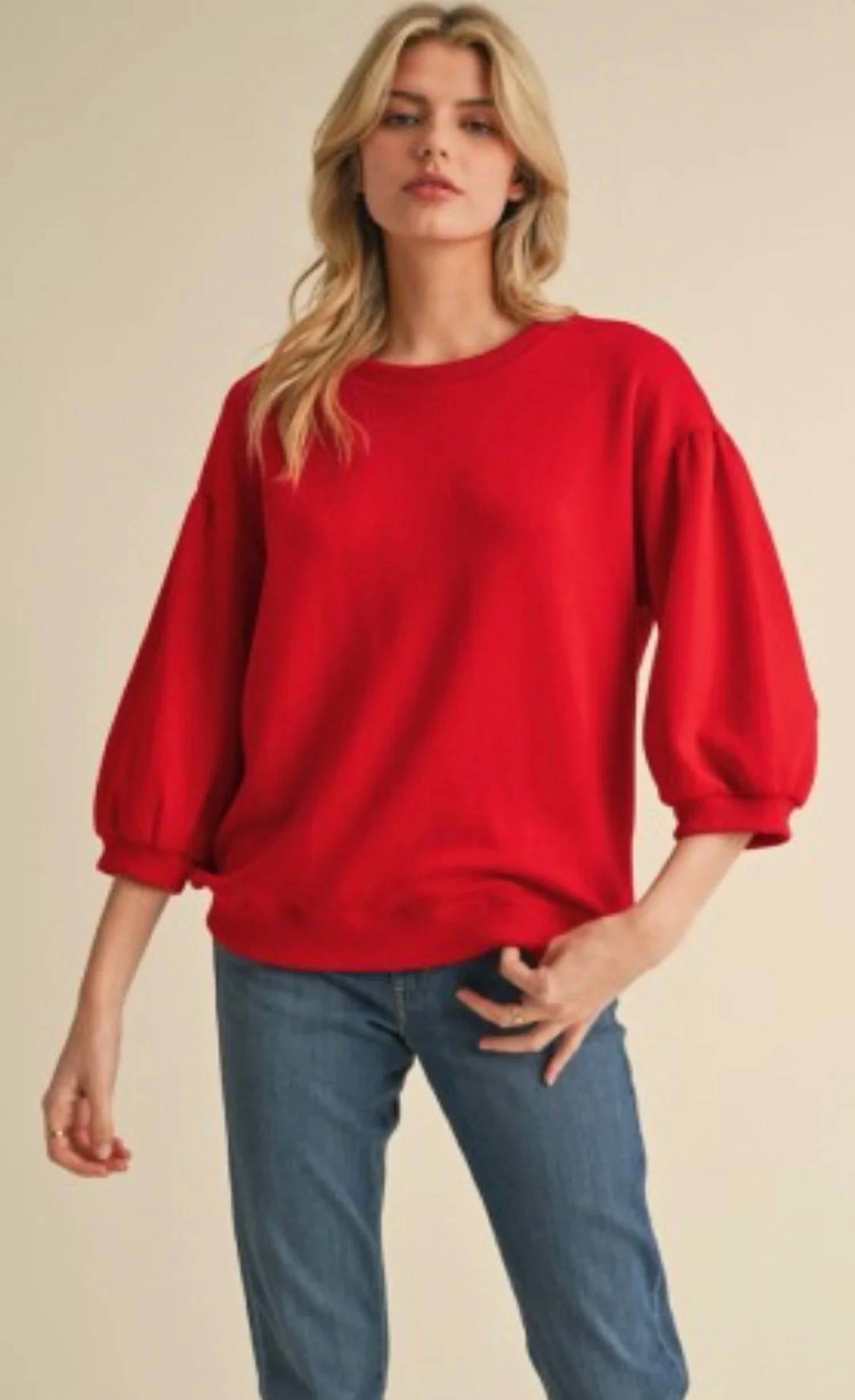 Jodifl - Bella Balloon Sleeve Knit Top