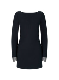 Staud - Hunter Beaded Cuff Mini Dress