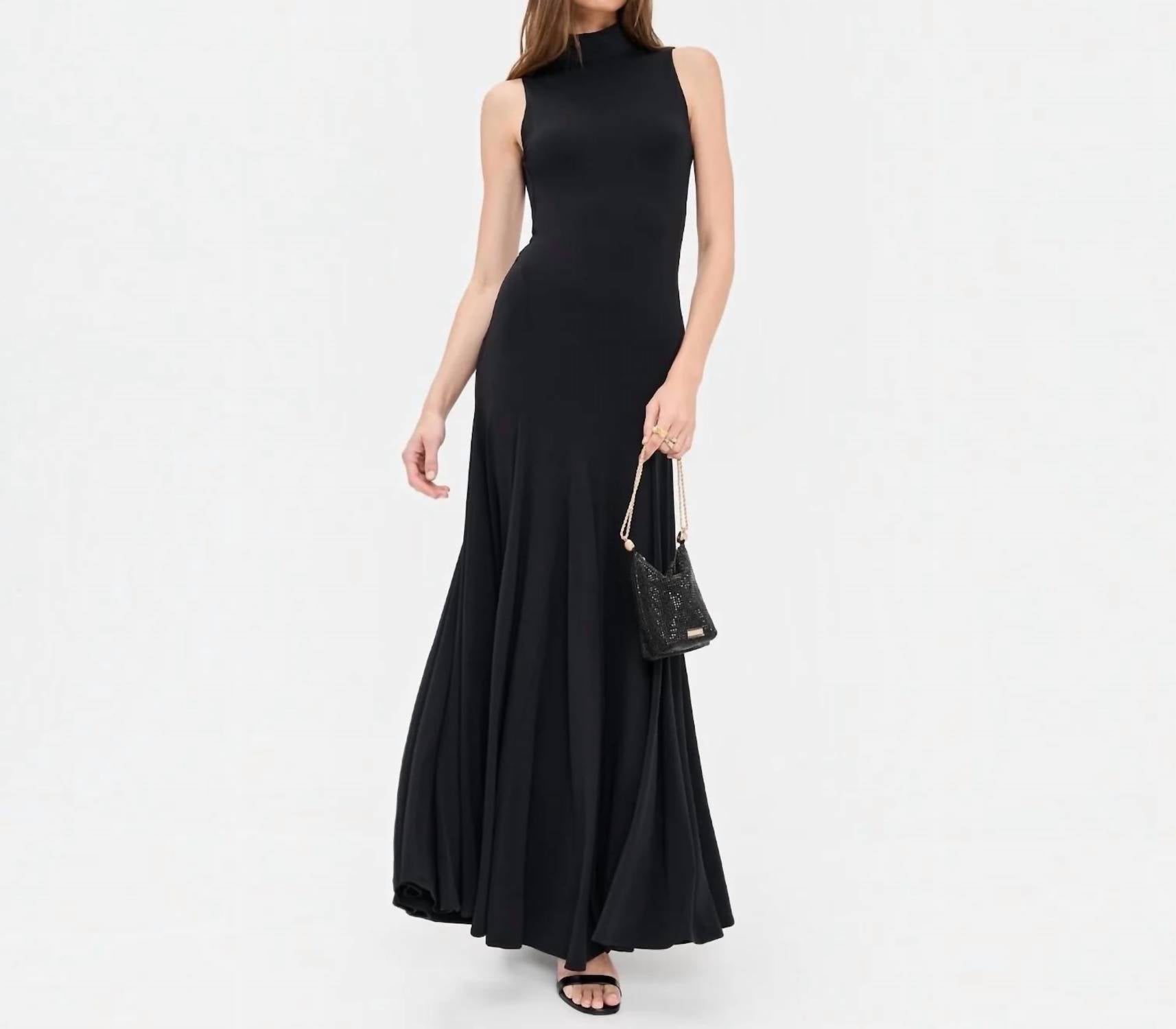 Alice + Olivia - Augusta Open Back Sleeveless Maxi Dress