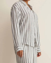 Z Supply - The Perfect Striped Button Up Top