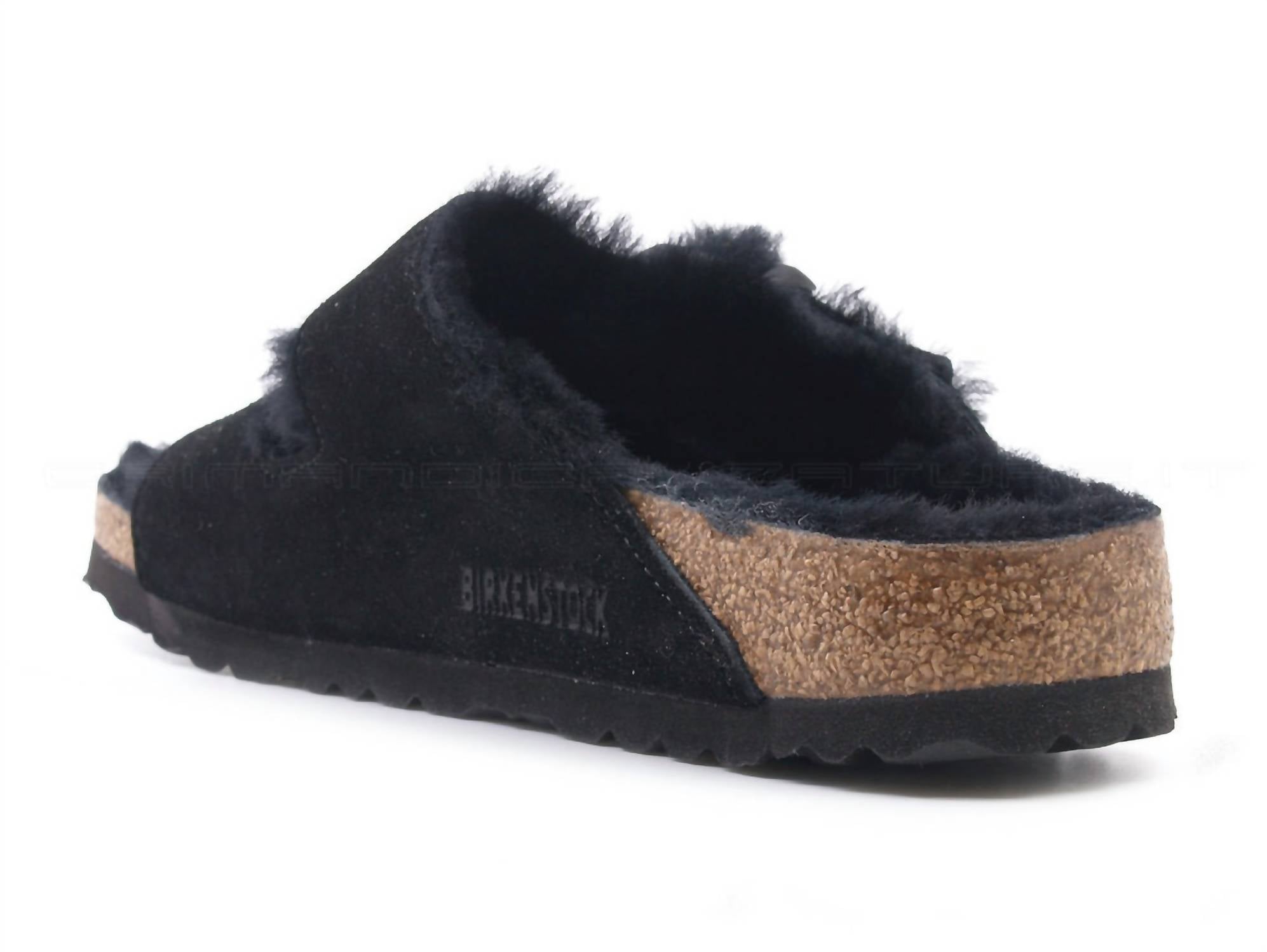 Birkenstock - Women's Arizona Two Buckle Shearling Suede Sandals - Narrow
