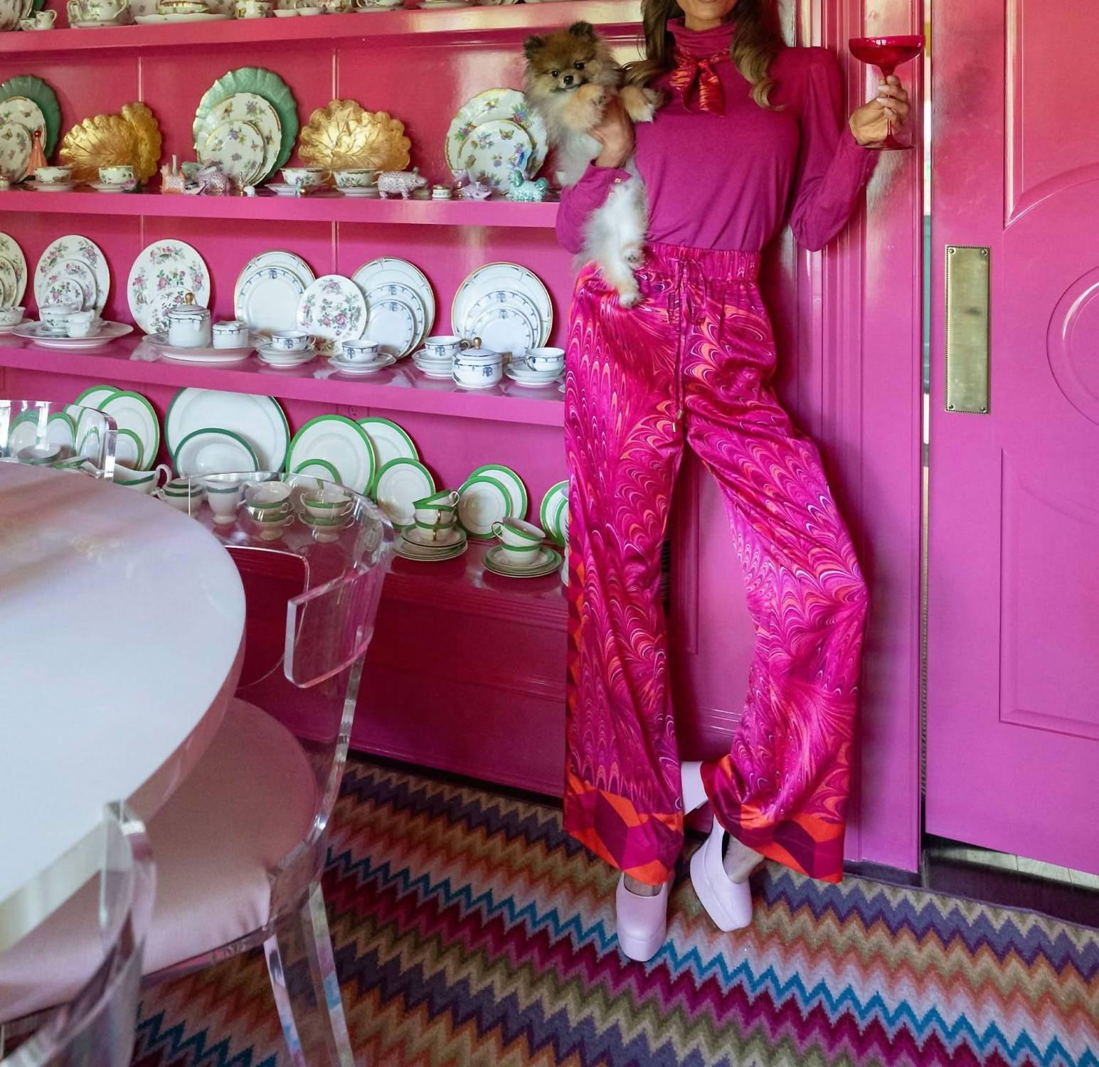 Emily Mccarthy - Elastic Waist Straight Leg Pant