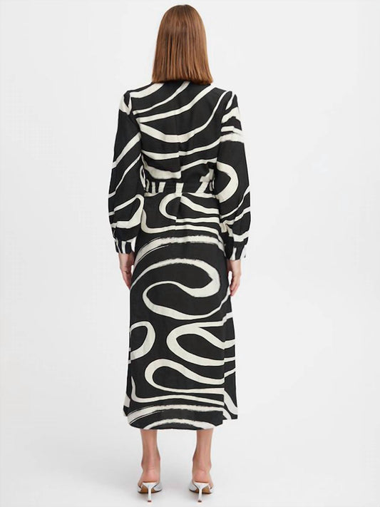 B.Young - Byibine Mix Midi Dress