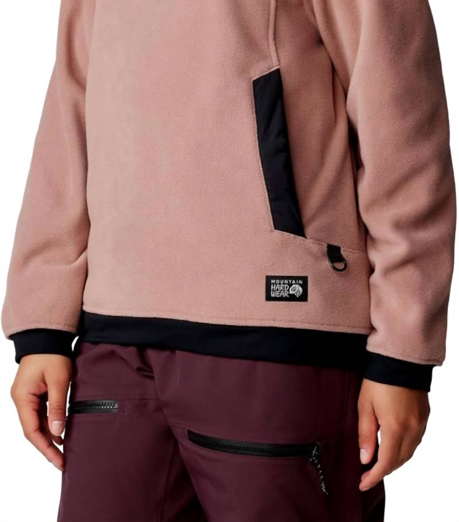 Mountain Hardwear Powder Maven Fleece Pullover Hoody in smokyquartz - women's top - view 5