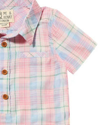 Me & Henry - Boy's Helford Woven Onesie