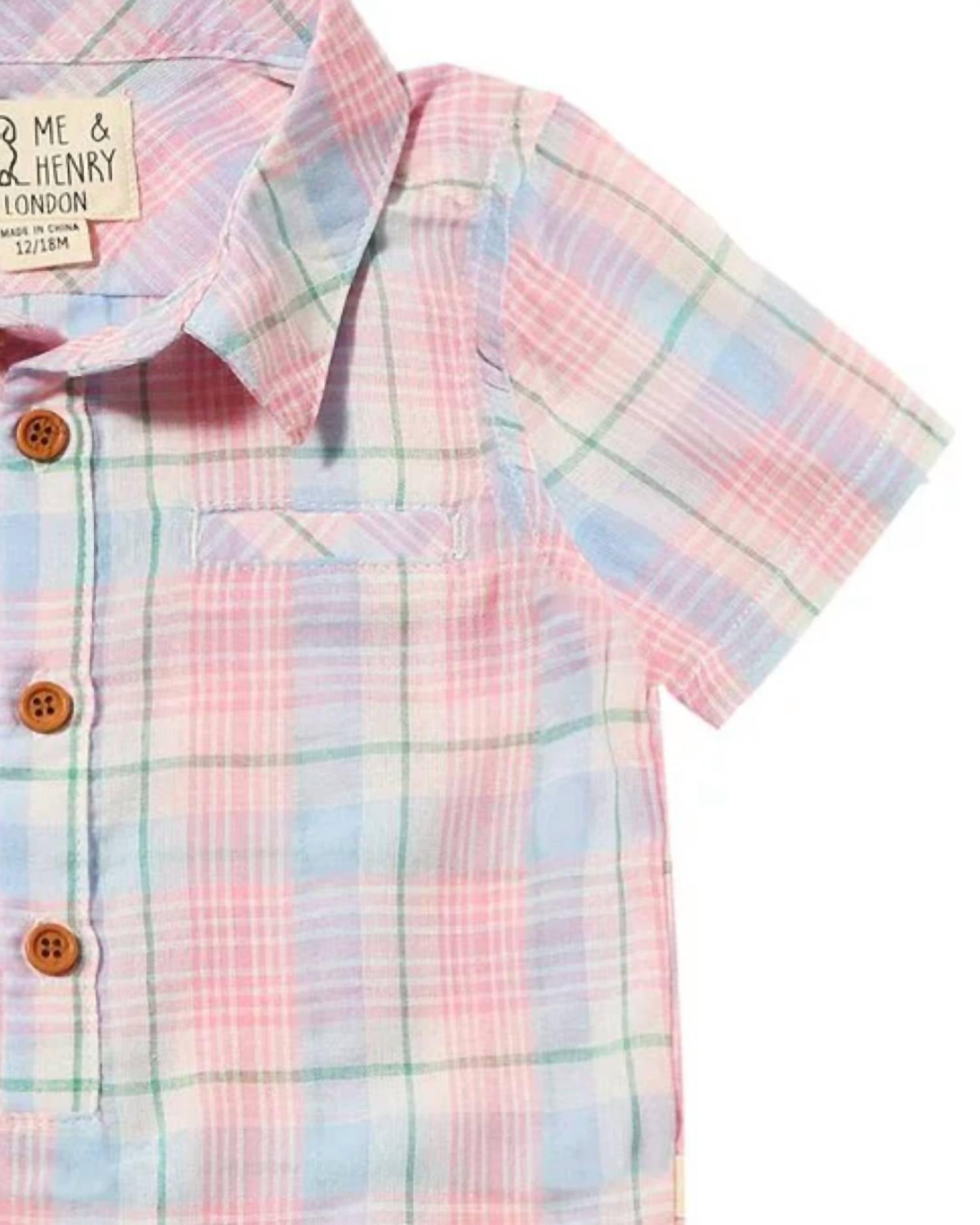 Me & Henry - Boy's Helford Woven Onesie