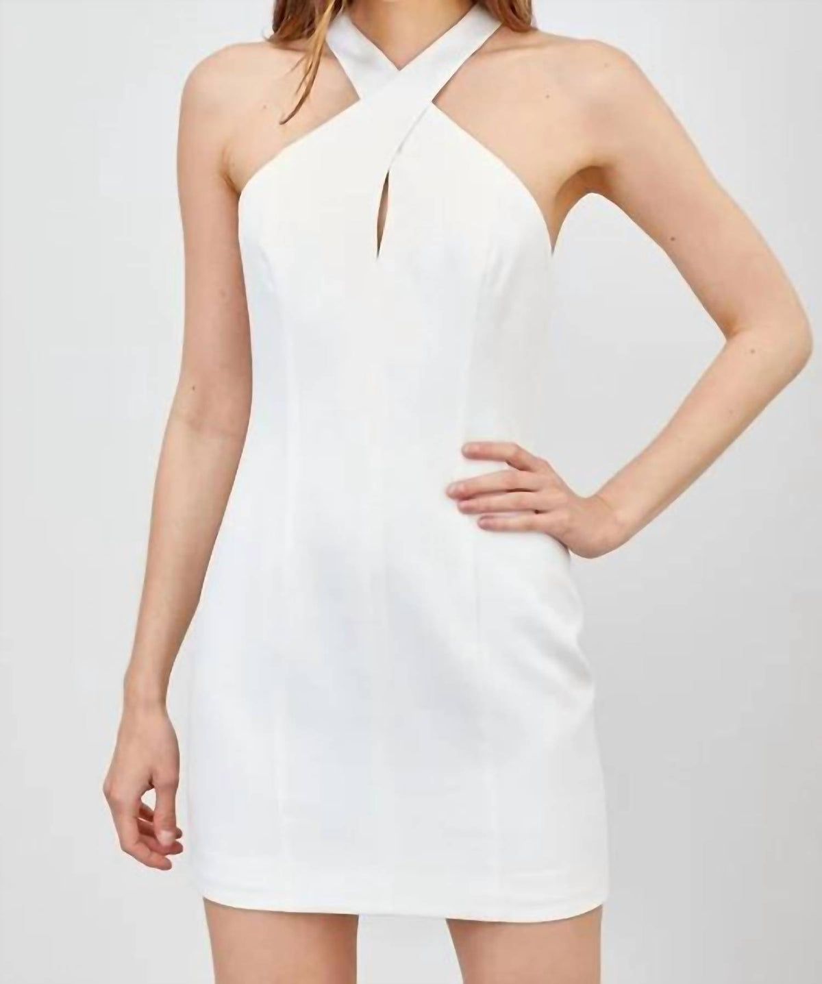 Dobe - Cross Neck Dress