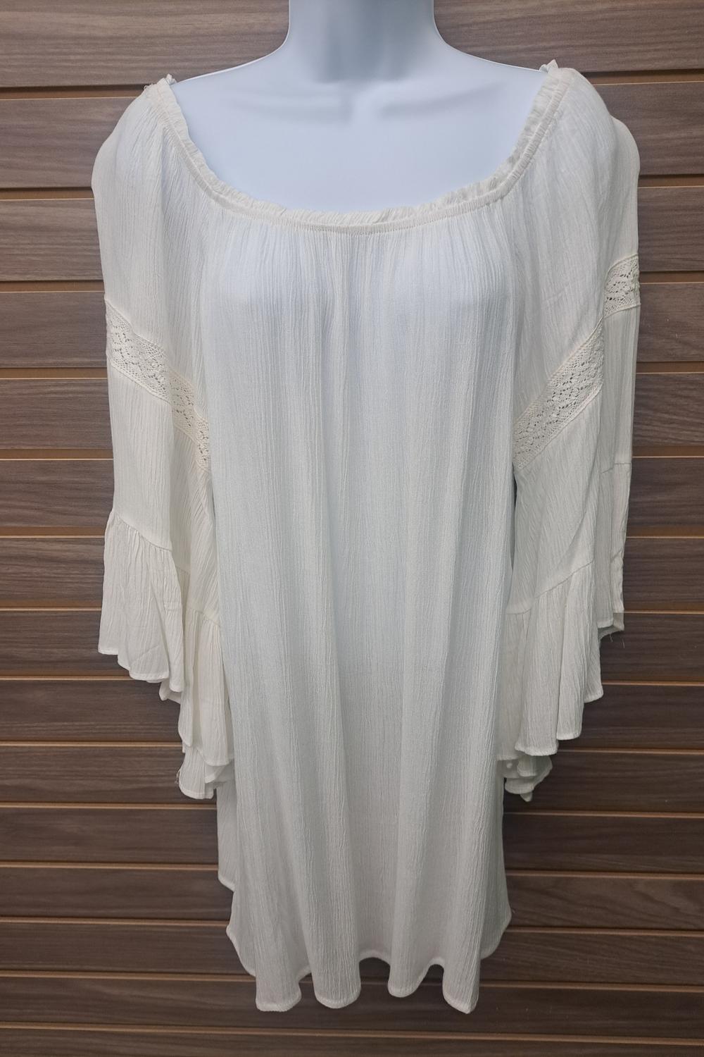 By Together - Women's Linen Lace Flowy Bell Sleeve