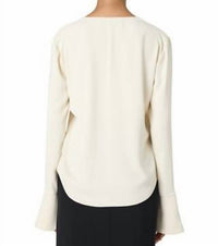 French Connection - Carmen Crepe Long Sleeve Top