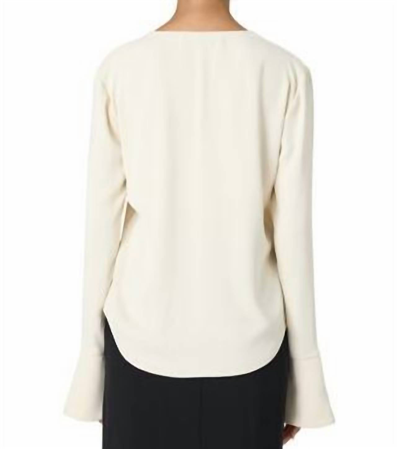 French Connection - Carmen Crepe Long Sleeve Top
