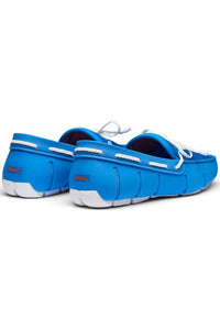 SWIMS Men's Braided Lace Loafer in blue skies - men's loafer - alternate view