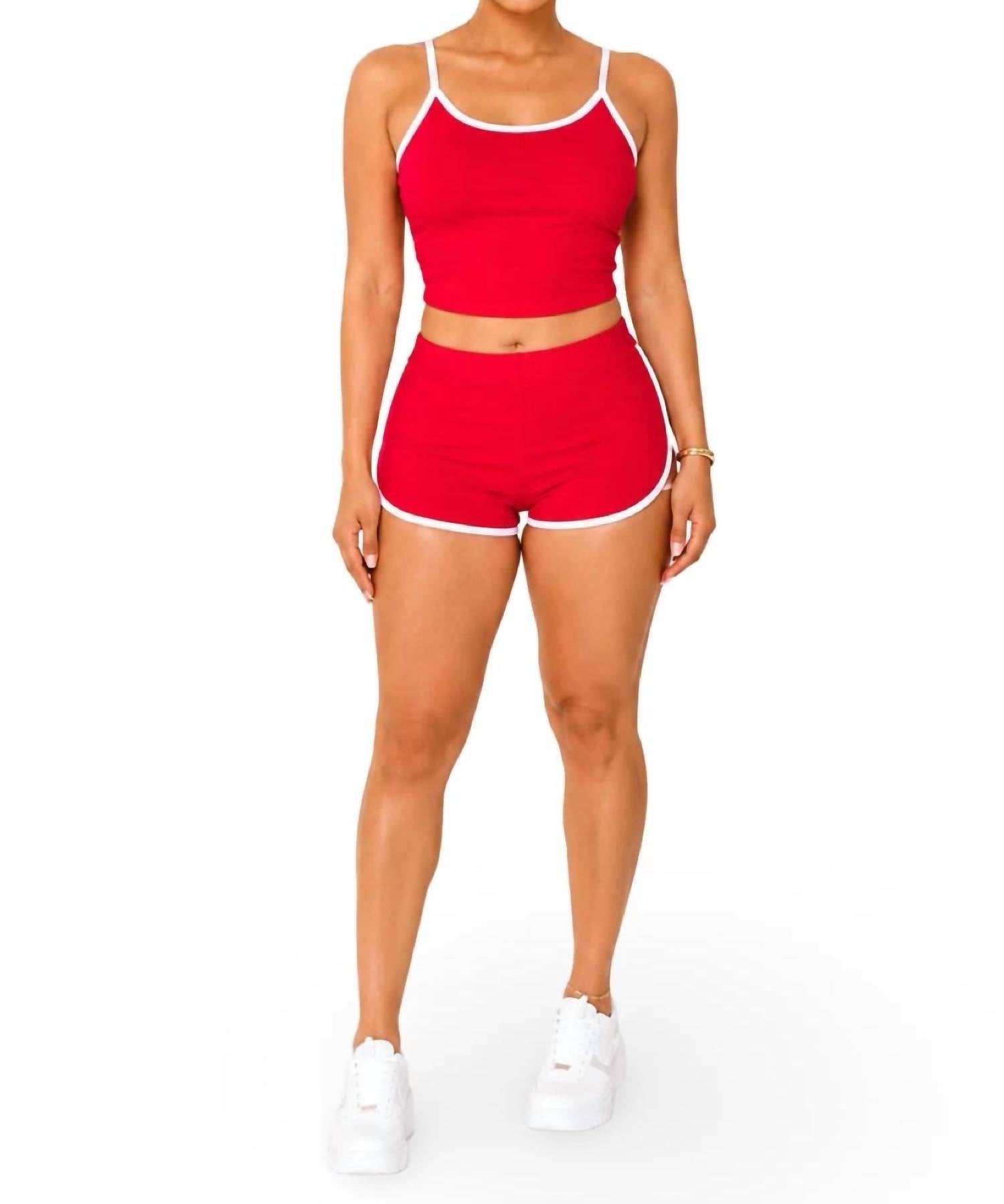Jnk - Wanted Matching Dolphin Trim Short Set