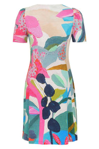 Dolcezza - Abstract Brush Stroke Mini Dress