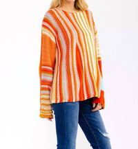 Little Secret Of Mine - Colorblock Long Sleeve Stripe Sweater