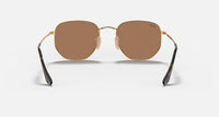 Ray Ban - Hexagonal Flat Lens Medium Non Polarized Sunglasses Rb3548n 001/z2