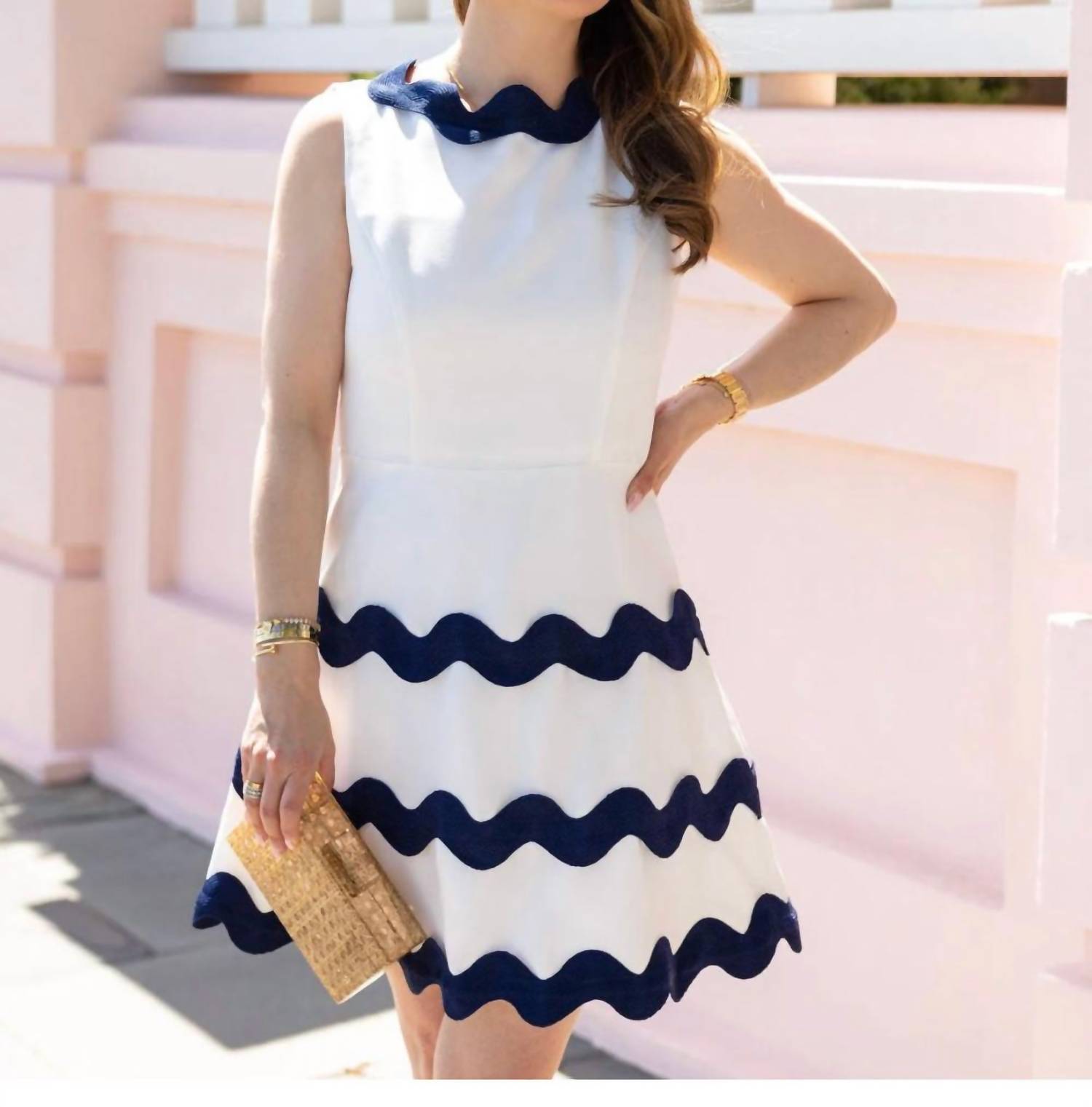 Sail To Sable - Danielle Ric-rac Dress
