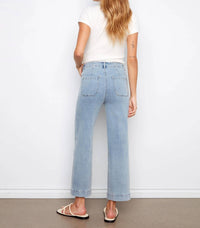 Charlie B - Cropped Wide Legged With Patch Pocket Jeans