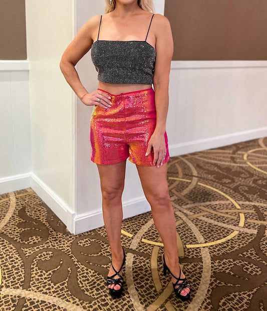 Glam - Rhinestone Crop Top