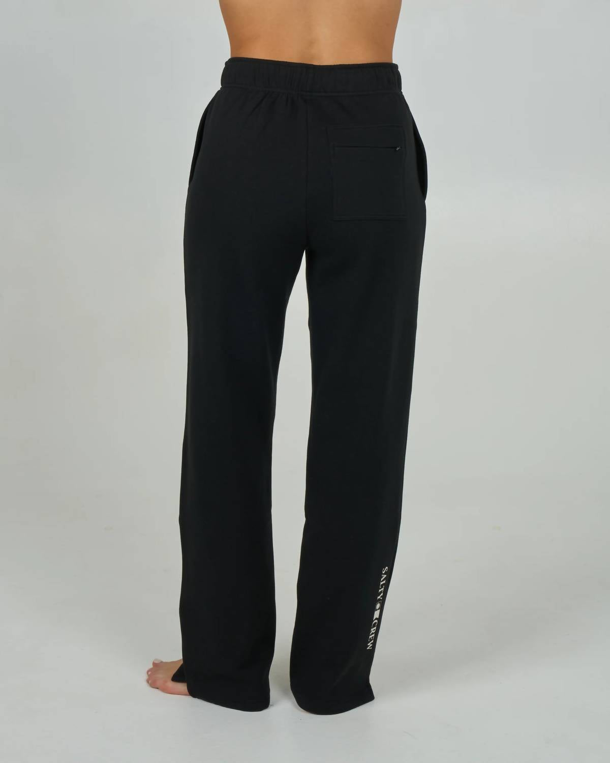 Salty Crew Flagship Straight-leg Pant in black - women's pants - detail view