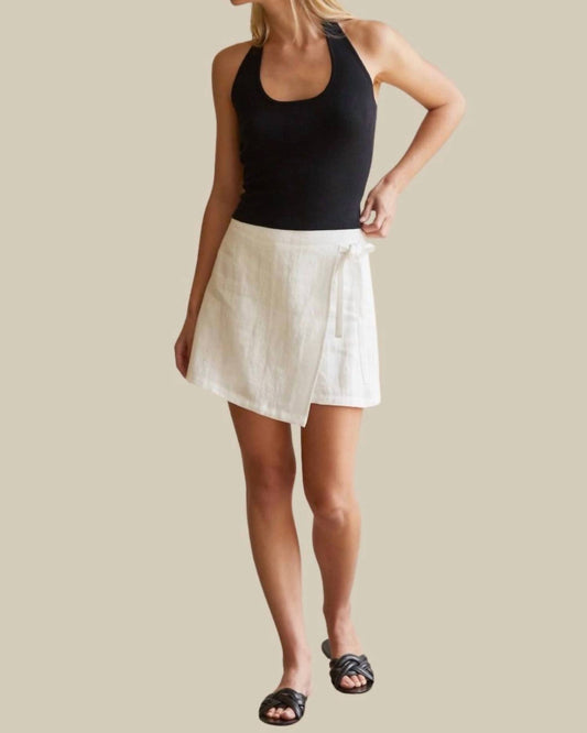 Crescent - Adelle Linen Skort