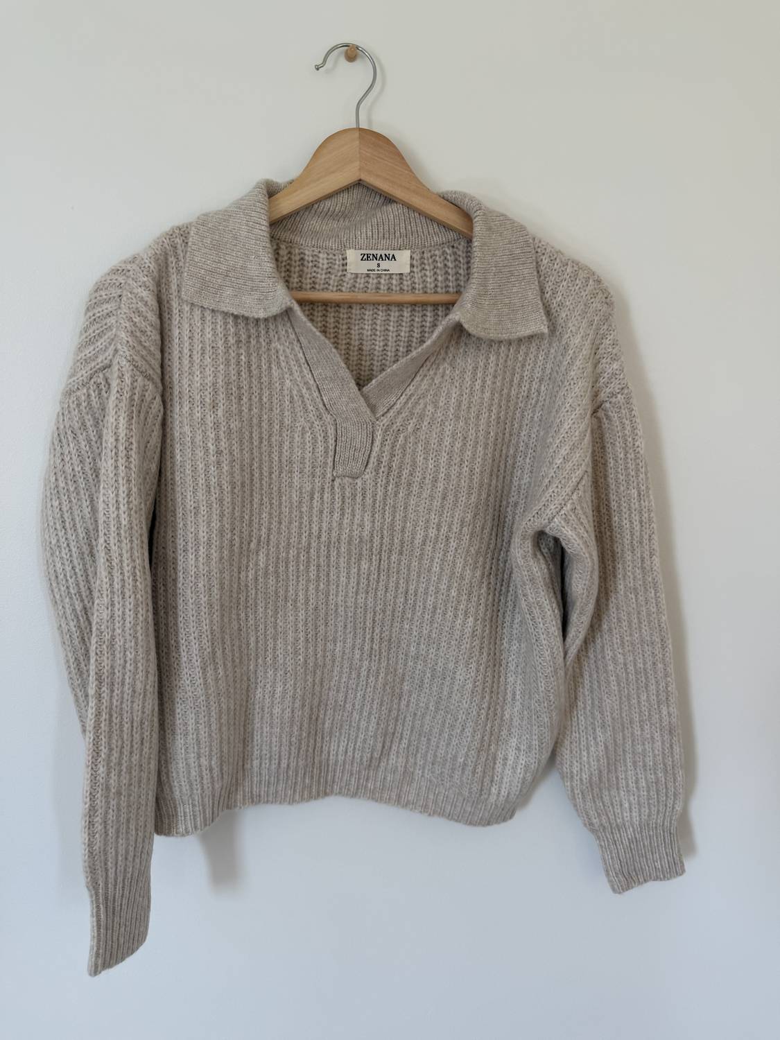 Zenana - Women's Elenore Collared Sweater