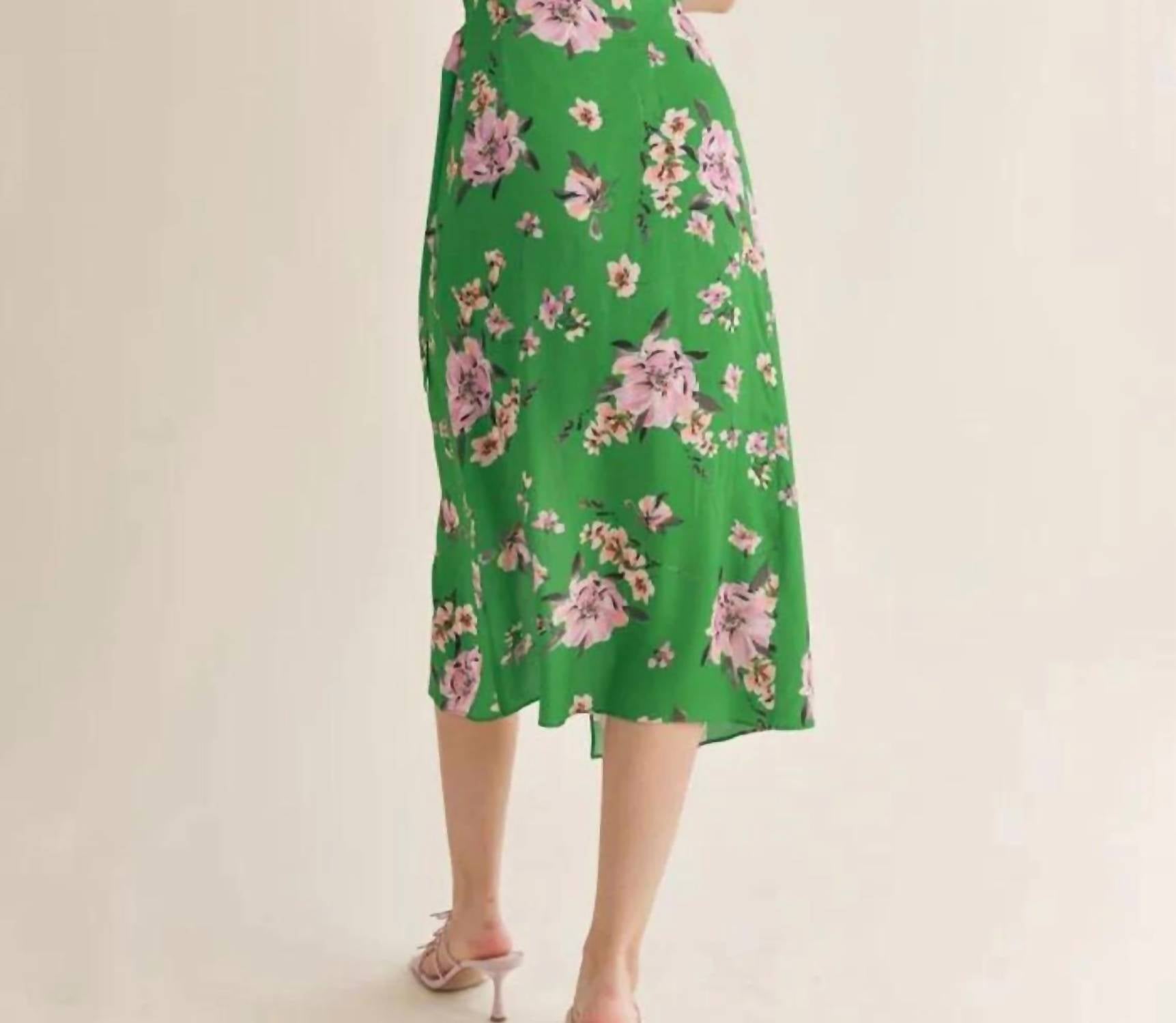 Sage The Label - Greener Side Midi Wrap Dress